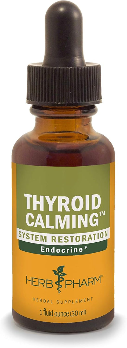 Herb Pharm Thyroid Calming Liquid Herbal Formula for Endocrine System Support - 1 Ounce