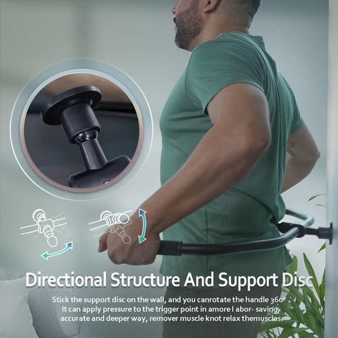 Strict Trigger Point Massage Cane Back and Neck Massager for Muscle Pain Relief and Self-Massage Therapy Handheld Back