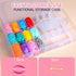 YGDZ Elastic Hair Bands - 1500pcs Hair Rubber Bands, 120pcs Baby Hair Ties - Colorful Small Hair Tie Set with Tools