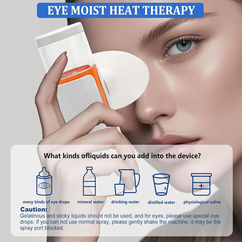 OTBK Heated Nano Mist | Eye and Face Humidifier | Face Steamer | Nano Steam Therapy for Dry and Tired Eyes | USB-C