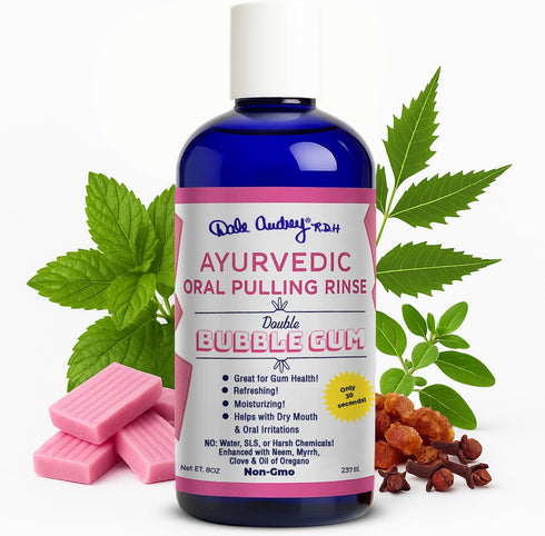 Oil Pulling for Teeth and Gums, Bubble Gum Flavored Organic Sesame Oil Mouthwash, 8 FL Oz
