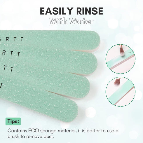 Makartt Nail Buffer Block - 400 6000 Grit Buffers and Shiners for Natural Acrylic Fingernails, 10 Pcs Kit