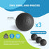 RAD Micro Rounds - Firm Yoga Deep Tissue Massage Ball Set - Myofascial Release Balls for Feet, Jaw & Hands (3-Pack)
