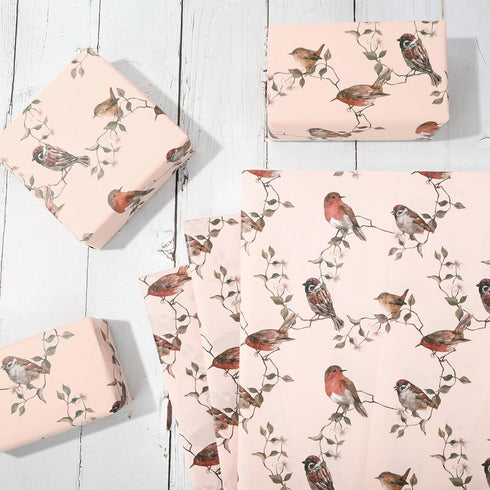 JarThenaAMCS 60 Sheets Bird Tissue Paper, 14 x 20 Inch Gift Wrapping Paper for DIY Crafts, Spring Wedding Decor