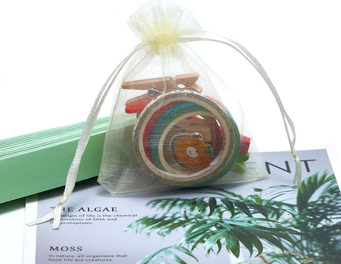 Tendwarm 100 Pcs Sheer Organza Bag, 3x4 Inch Gift Bags with Drawstring for Party Wedding Christmas Favor
