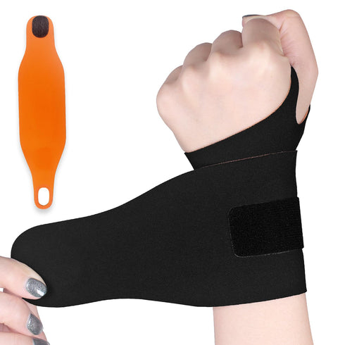 Ultra-Thin Wrist Brace Support for Carpal Tunnel, Pain Relief, Elastic Wrist Wraps for Fitness