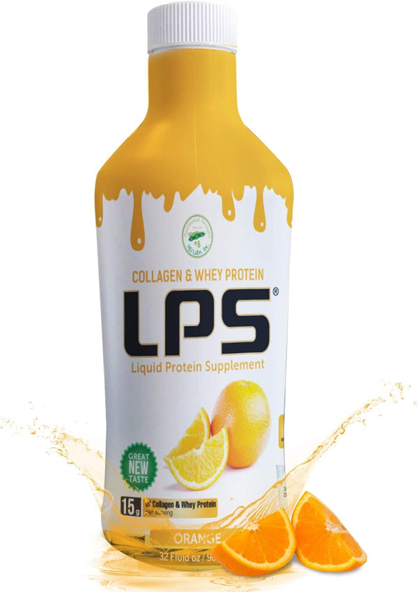 Nutritional Designs Sugar-Free Liquid Collagen & Whey Protein Supplement, Non-GMO Drink for Healthy Skin & Hair