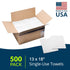 Avalon Papers Professional Towels, White, 13" x 18" (Pack of 500) - Waffle Embossed - 3-Ply Tissue - Dental Consumables (1001A)