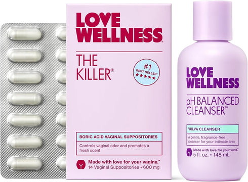 Love Wellness pH Balancing Cleanser & The Killer | Feminine Balance Duo