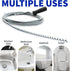 Professional Slow Drain Cleaner, 10-Foot Metal Snake for Hair, Food, Debris Removal from Pipes, Plumber Tools