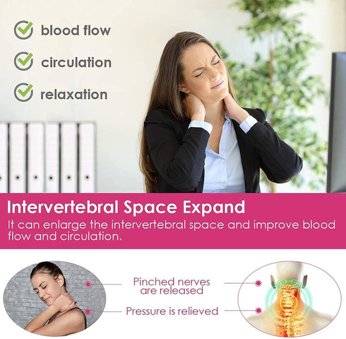 Xemz Cervical Neck Traction Massage Device, Silicone Massage Ball Trigger Point Therapy Tension Headache Relaxer Back