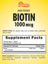 Sundance High Potency Biotin 1,000 mcg | 60 Tablets | Essential B Vitamin | Vegetarian, Non-GMO, and Gluten Free Supplement
