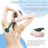 Long Handle Bath Massage Cleaning Brush - Back Scrubber for Shower with Soap Dispenser, Pink + Green