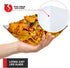 64oz Clear Plastic Serving Bowls (4 Pack), Large Disposable Candy Dishes, Square Buffet Containers for Snacks, Salad Bar
