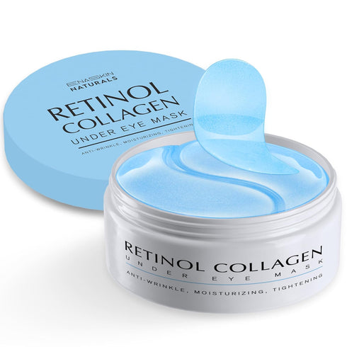 Enaskin Naturals Under Eye Patches for Dark Circles: 30 Pairs Retinol Collagen Eye Gels Mask for Anti Aging