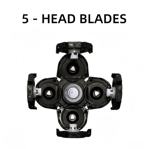Replacement Blades 3 Pack for Head Shaver Kit, 5 Blades for Bald Men, Includes 1 Cleaning Brush