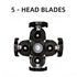 Replacement Blades 3 Pack for Head Shaver Kit, 5 Blades for Bald Men, Includes 1 Cleaning Brush