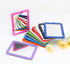 Magnetic Mirror for Locker, 5x7 inch Grass Green Framed Real Glass Make-up Mirror for School, Home