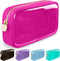 Small Clear Travel Makeup Organizer Bag for Purse, Cute Cosmetic Zipper Pouch, Transparent PVC & Nylon Waterproof