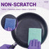 Heavy Duty Non-Scratch Double Sided Soft Scrubber, 3 Pcs Dish Scrubber for Dishes & Pots