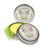 Mint Citrus Natural Bar Lotion, Beeswax & Coconut Oil, 2x (1.15oz) Solid Lotion in Travel Tins
