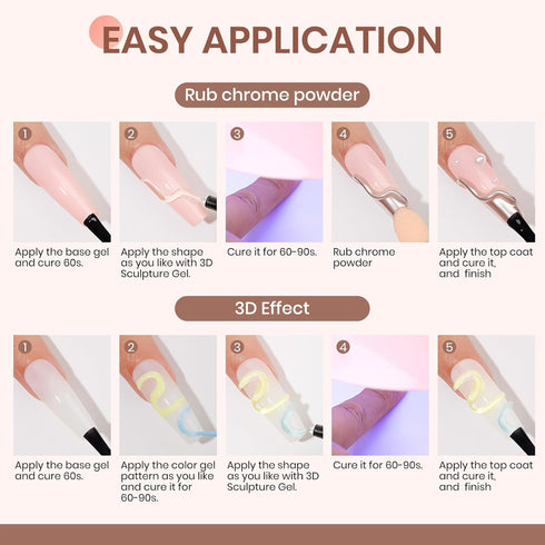 MIZHSE 3D Nail Gel, Clear Nail Sculpting Gel 15g for 5D Embossed Nail Art Decoration and Manicure Charms