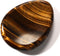 CrystalTears Tiger's Eye Thumb Worry Stone, Healing Crystal Pocket Palm Stone for Anxiety Stress Relief