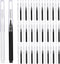 Patelai 50 Pieces Braces Brush, Interdental Brush Toothpick, Dental Hygiene Tool, Black & White