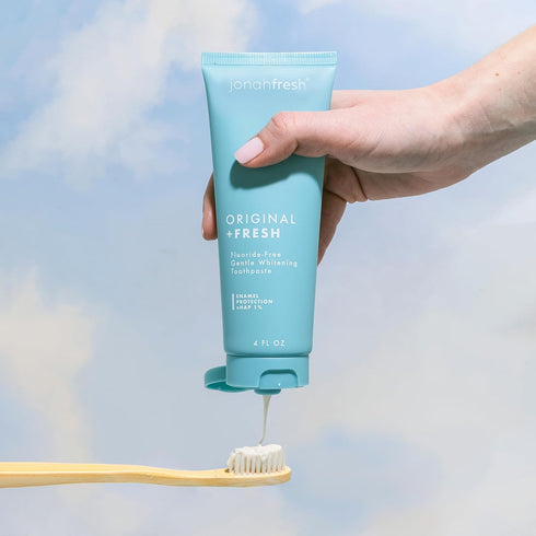 Jonah Fresh Fluoride-Free Nano Hydroxyapatite Toothpaste - Gentle Whitening, Re mineralizing, for Sensitive Teeth | All