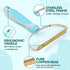 Pet Hair Remover, Retractable Carpet Scraper Rake, Portable Dog Cat Hair Remover for Embedded Fur from Carpet, Stair,