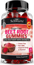 Sugar Free Beet Root Gummies, Nitric Oxide Chews with Coconut Oil, Supports Energy & Health, 120 Count Strawberry