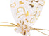 Volanic 100PCS Sheer Heart Organza Bags - 4X6 Inch Drawstring for Christmas Party Wedding Favor