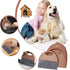 Mini Dustpan and Brush Set, Small Handheld Dust Pan with Broom for Home, Kitchen, Desktop, and Pet Cages (Cute Animal)
