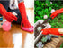 Vgo... 2-Pairs Red Dishwashing Gloves, Reusable Household Kitchen Gloves, Long Sleeve, Thick Latex