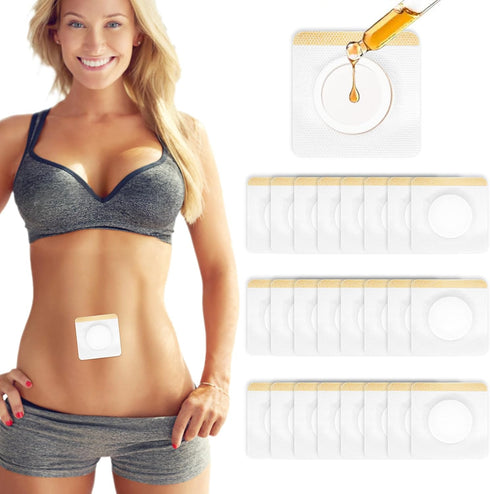 YHOVID 36Pcs Castor Oil Patches, Organic Cotton Castor Oil Patches for Belly Button,