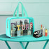 Yowivon Clear Beach Makeup Bag - Big Travel Toiletry Bag for Skincare and Cosmetics, Transparent Waterproof Design