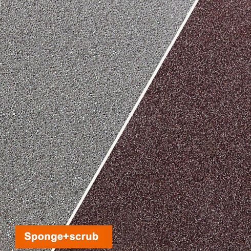 Double Sided Carborundum Sponge, Emery Cleaning Sponge for Dishwashing, Rust Removal, Kitchen Sinks, 4 Rolls