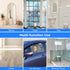 wlich Shower Squeegee with Long Handle, Telescoping Window and Floor Extendable Squeegee for Shower Glass, Bathroom