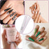 Nail File 12 PCS Professional Reusable 100/180 Grit Washable Tools for Poly Nail Extension Gel and Acrylic