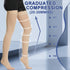 Beister 1 Pair Medical Open Toe Thigh High Compression Stockings, Firm 20-30 mmHg Graduated Support for Varicose Veins,