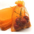 ANSLEY SHOP 100pcs 4x5 Inches Drawstrings Organza Gift Candy Bags, Wedding Favors (Orange)