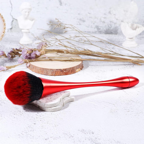 SILPECWEE 2 Pcs Nail Brushes - Cleaning Dust, Makeup, Blush, Acrylic Nail Art Brush Set
