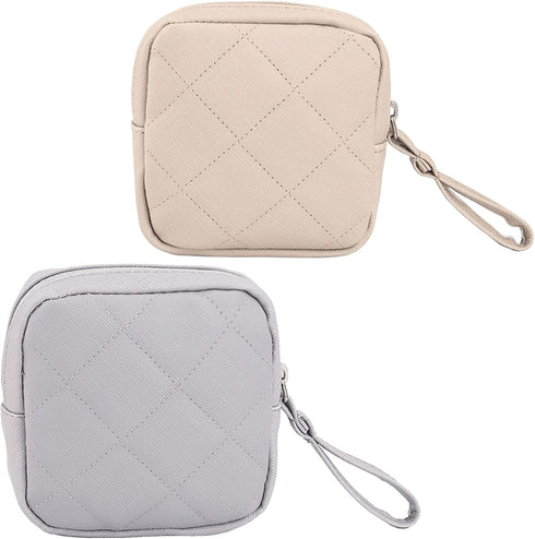 Qusmeiyici 2PCS Sanitary Napkin Storage Bag,Period Pouch Tampon Bag Tampon Holder for Purse