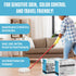90 Pcs All Natural Floor Cleaner Sheets - Biodegradable and Dissolvable Multipurpose Mopping Soap Detergent Strips