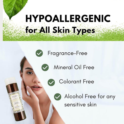 KITAO Hydrating & Moisturizing Face & Body Toner Lotion, Organic 2-in-1 Matcha Moisturizer from Japan, 6.7 fl oz/200ml