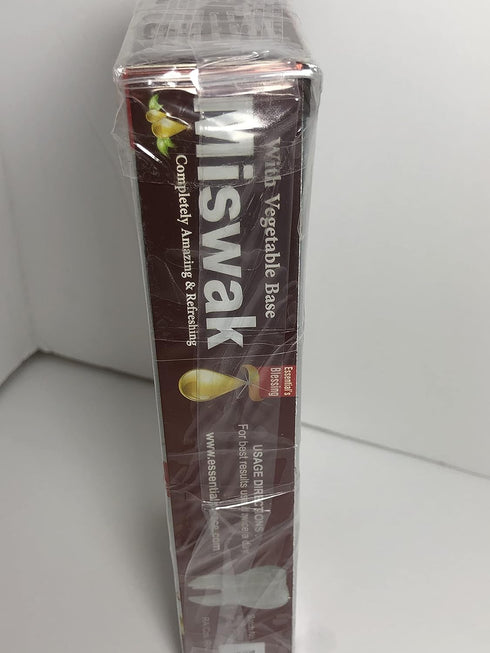 Essential Palace Miswak Natural Honey & Moringa Herbal Toothpaste, Pack of 2 (6.5 oz.)