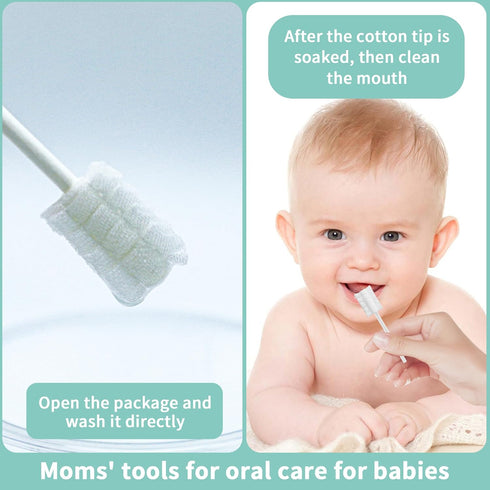 42PCS Baby Toothbrush with Box, 1 Finger Baby Oral Cleaner, Disposable Tongue Cleaner for 0-36 Months Babies