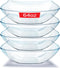 64oz Clear Plastic Serving Bowls (4 Pack), Large Disposable Candy Dishes, Square Buffet Containers for Snacks, Salad Bar