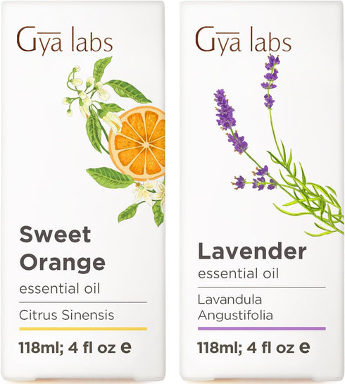 Sweet Orange Essential Oil for Diffuser & Lavender Essential Oil for Diffuser
