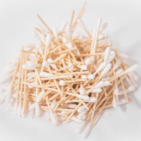 JMU Medical Cotton Swabs, 1000 Count Cotton Swabs with Wooden Sticks